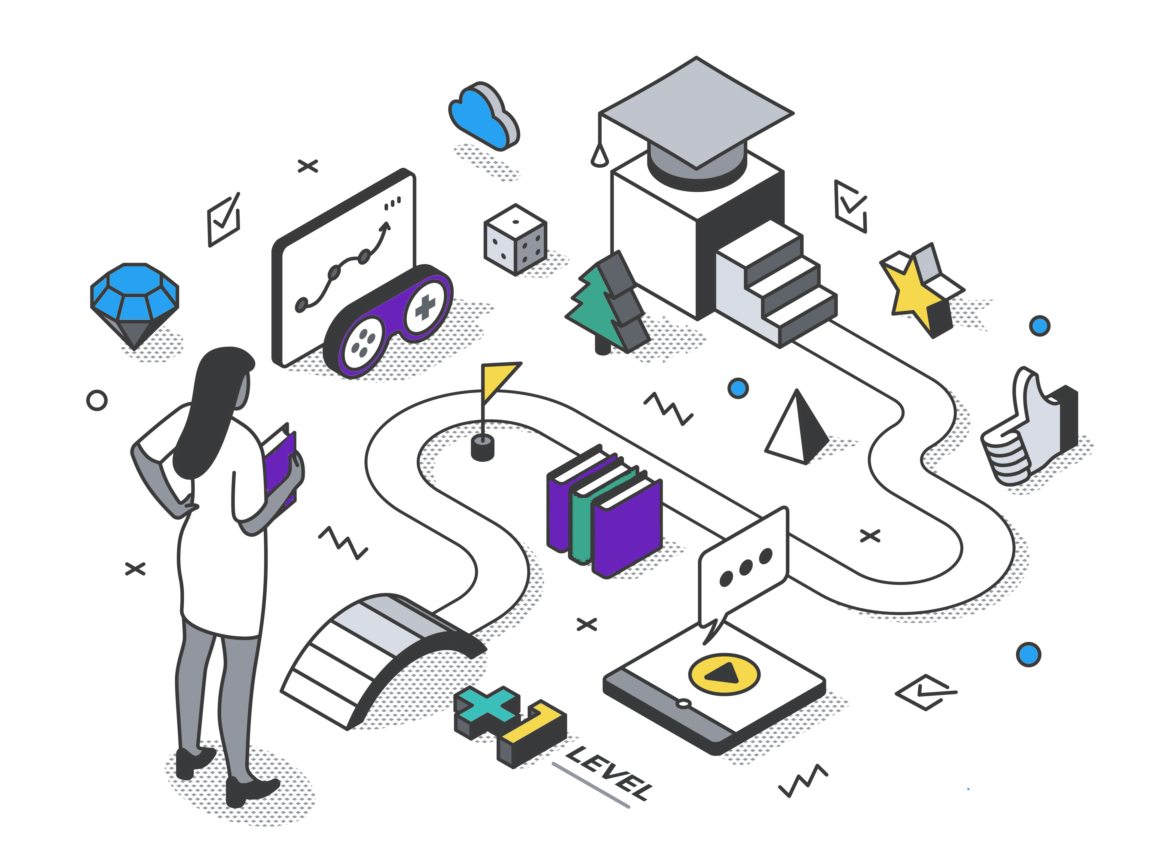 Illustration Representing Gamification in Education